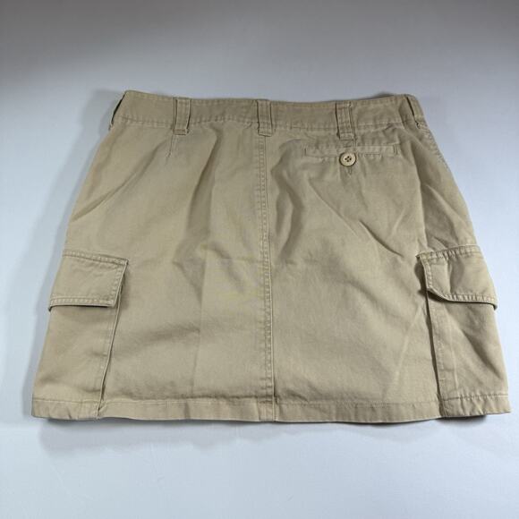 Vintage 90s Y2K Abercrombie High Rise Cargo Mini skirt 100% cotton size Large - Picture 4 of 9